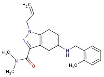 1-allyl-N,N-dimethyl-5-[(2-methylbenzyl)amino]-4,5,6,7-tetrahydro-1H-indazole-3-carboxamide