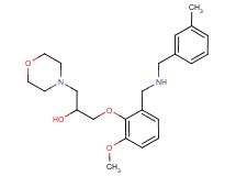 1-(2-methoxy-6-{[(3-methylbenzyl)amino]methyl}phenoxy)-3-(4-morpholinyl)-2-propanol