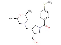 {(3R*,4R*)-4-{[(2R*,6S*)-2,6-dimethylmorpholin-4-yl]methyl}-1-[4-(methylthio)benzoyl]pyrrolidin-3-yl}methanol
