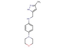 N-[(3-methyl-1H-pyrazol-5-yl)methyl]-4-(4-morpholinyl)aniline