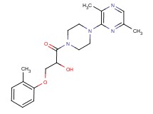 1-[4-(3,6-dimethylpyrazin-2-yl)piperazin-1-yl]-3-(2-methylphenoxy)-1-oxopropan-2-ol