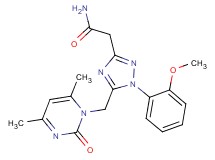 2-[5-[(4,6-dimethyl-2-oxopyrimidin-1(2H)-yl)methyl]-1-(2-methoxyphenyl)-1H-1,2,4-triazol-3-yl]acetamide