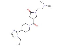 1-[2-(dimethylamino)ethyl]-4-{[4-(1-ethyl-1H-imidazol-2-yl)piperidin-1-yl]carbonyl}pyrrolidin-2-one