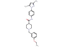 N-[4-(3,5-dimethyl-1H-pyrazol-1-yl)phenyl]-1-(3-ethoxybenzyl)-4-piperidinecarboxamide