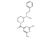 4-methyl-6-({3-[methyl(2-phenylethyl)amino]-1-piperidinyl}carbonyl)-2-pyrimidinamine