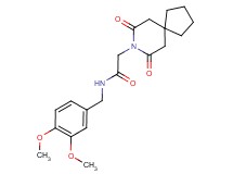 N-(3,4-dimethoxybenzyl)-2-(7,9-dioxo-8-azaspiro[4.5]dec-8-yl)acetamide