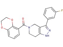 5-(2,3-dihydro-1,4-benzodioxin-5-ylcarbonyl)-3-(3-fluorophenyl)-4,5,6,7-tetrahydro-1H-pyrazolo[4,3-c]pyridine