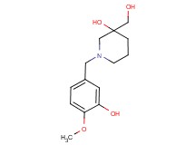 1-(3-hydroxy-4-methoxybenzyl)-3-(hydroxymethyl)-3-piperidinol