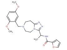 N-{1-[7-(2,5-dimethoxybenzyl)-6,7,8,9-tetrahydro-5H-[1,2,4]triazolo[4,3-d][1,4]diazepin-3-yl]ethyl}-2-furamide