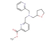 methyl 6-{[(pyridin-2-ylmethyl)(tetrahydrofuran-2-ylmethyl)amino]methyl}pyridine-2-carboxylate
