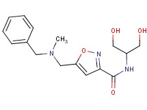 5-{[benzyl(methyl)amino]methyl}-N-[2-hydroxy-1-(hydroxymethyl)ethyl]isoxazole-3-carboxamide