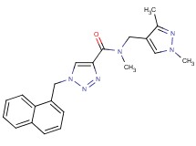 N-[(1,3-dimethyl-1H-pyrazol-4-yl)methyl]-N-methyl-1-(1-naphthylmethyl)-1H-1,2,3-triazole-4-carboxamide