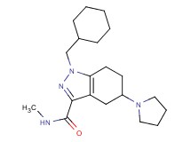 1-(cyclohexylmethyl)-N-methyl-5-(1-pyrrolidinyl)-4,5,6,7-tetrahydro-1H-indazole-3-carboxamide