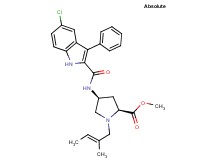 methyl (4S)-4-{[(5-chloro-3-phenyl-1H-indol-2-yl)carbonyl]amino}-1-[(2E)-2-methyl-2-buten-1-yl]-L-prolinate