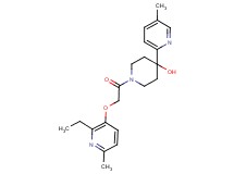 1-{[(2-ethyl-6-methylpyridin-3-yl)oxy]acetyl}-4-(5-methylpyridin-2-yl)piperidin-4-ol