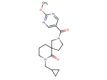 7-(cyclopropylmethyl)-2-[(2-methoxy-5-pyrimidinyl)carbonyl]-2,7-diazaspiro[4.5]decan-6-one