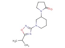 1-[1-(5-isopropyl-1,2,4-oxadiazol-3-yl)piperidin-3-yl]pyrrolidin-2-one