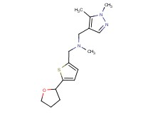 1-(1,5-dimethyl-1H-pyrazol-4-yl)-N-methyl-N-{[5-(tetrahydrofuran-2-yl)-2-thienyl]methyl}methanamine