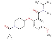 2-{[1-(cyclopropylcarbonyl)piperidin-4-yl]oxy}-N-isopropyl-5-methoxy-N-methylbenzamide