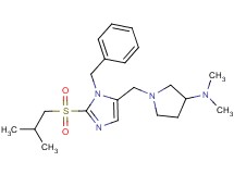 1-{[1-benzyl-2-(isobutylsulfonyl)-1H-imidazol-5-yl]methyl}-N,N-dimethyl-3-pyrrolidinamine