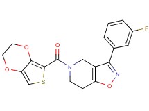 5-(2,3-dihydrothieno[3,4-b][1,4]dioxin-5-ylcarbonyl)-3-(3-fluorophenyl)-4,5,6,7-tetrahydroisoxazolo[4,5-c]pyridine