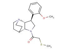 (2R*,3S*,6R*)-3-(2-methoxyphenyl)-5-[(methylthio)acetyl]-1,5-diazatricyclo[5.2.2.0~2,6~]undecane