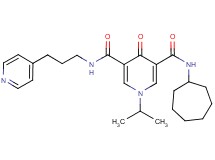 N-cycloheptyl-1-isopropyl-4-oxo-N'-[3-(4-pyridinyl)propyl]-1,4-dihydro-3,5-pyridinedicarboxamide