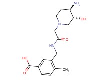 3-[({[(3R*,4R*)-4-amino-3-hydroxypiperidin-1-yl]acetyl}amino)methyl]-4-methylbenzoic acid
