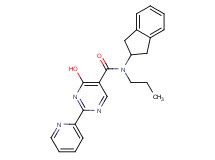 N-(2,3-dihydro-1H-inden-2-yl)-4-hydroxy-N-propyl-2-pyridin-2-ylpyrimidine-5-carboxamide