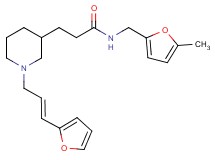 3-{1-[(2E)-3-(2-furyl)-2-propen-1-yl]-3-piperidinyl}-N-[(5-methyl-2-furyl)methyl]propanamide