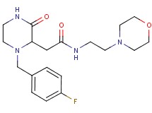 2-[1-(4-fluorobenzyl)-3-oxo-2-piperazinyl]-N-[2-(4-morpholinyl)ethyl]acetamide