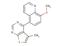 8-methoxy-5-(5-methylthieno[2,3-d]pyrimidin-4-yl)quinoline