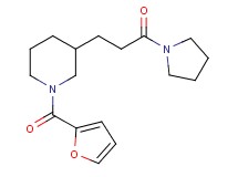 1-(2-furoyl)-3-[3-oxo-3-(1-pyrrolidinyl)propyl]piperidine