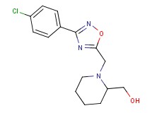 (1-{[3-(4-chlorophenyl)-1,2,4-oxadiazol-5-yl]methyl}-2-piperidinyl)methanol