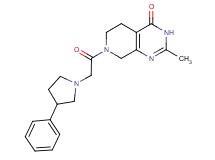 2-methyl-7-[(3-phenylpyrrolidin-1-yl)acetyl]-5,6,7,8-tetrahydropyrido[3,4-d]pyrimidin-4(3H)-one