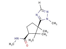 (1S*,3R*)-N,2,2,3-tetramethyl-3-(1-methyl-1H-1,2,4-triazol-5-yl)cyclopentanecarboxamide