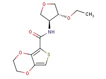 N-[(3S*,4R*)-4-ethoxytetrahydrofuran-3-yl]-2,3-dihydrothieno[3,4-b][1,4]dioxine-5-carboxamide