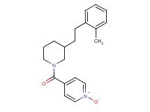 4-({3-[2-(2-methylphenyl)ethyl]-1-piperidinyl}carbonyl)pyridine 1-oxide