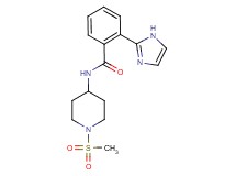 2-(1H-imidazol-2-yl)-N-[1-(methylsulfonyl)piperidin-4-yl]benzamide