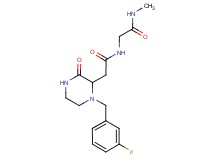 N~2~-{[1-(3-fluorobenzyl)-3-oxo-2-piperazinyl]acetyl}-N~1~-methylglycinamide