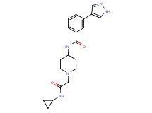 N-{1-[2-(cyclopropylamino)-2-oxoethyl]piperidin-4-yl}-3-(1H-pyrazol-4-yl)benzamide
