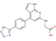 N-{4-[4-(1H-tetrazol-5-yl)phenyl]-1H-pyrrolo[2,3-b]pyridin-6-yl}glycine