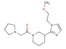 3-[1-(2-methoxyethyl)-1H-imidazol-2-yl]-1-(1-pyrrolidinylacetyl)piperidine