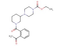 ethyl 4-[1-(2-acetylbenzoyl)-3-piperidinyl]-1-piperazinecarboxylate