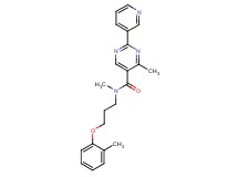 N,4-dimethyl-N-[3-(2-methylphenoxy)propyl]-2-pyridin-3-ylpyrimidine-5-carboxamide