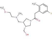 ((3R*,4R*)-1-[(5-fluoro-2-methylphenyl)acetyl]-4-{[(2-methoxyethyl)(methyl)amino]methyl}pyrrolidin-3-yl)methanol