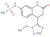 N-[4-(1-ethyl-1H-1,2,4-triazol-5-yl)-2-oxo-1,2,3,4-tetrahydroquinolin-7-yl]methanesulfonamide