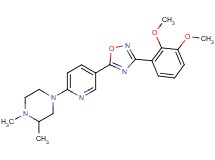 4-{5-[3-(2,3-dimethoxyphenyl)-1,2,4-oxadiazol-5-yl]-2-pyridinyl}-1,2-dimethylpiperazine