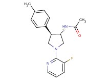 N-[(3S*,4R*)-1-(3-fluoro-2-pyridinyl)-4-(4-methylphenyl)-3-pyrrolidinyl]acetamide