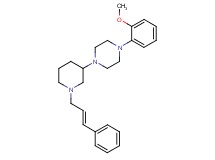 1-(2-methoxyphenyl)-4-{1-[(2E)-3-phenyl-2-propen-1-yl]-3-piperidinyl}piperazine
